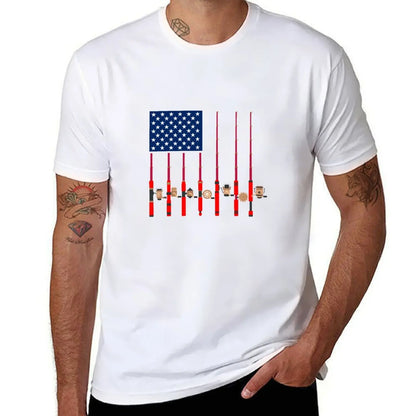 American Fishing Rod Flag Lunker Tee