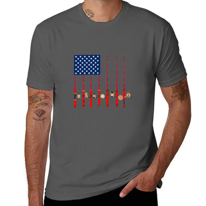 American Fishing Rod Flag Lunker Tee