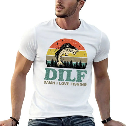 DILF Damn I Love Fishing Lunker Tee